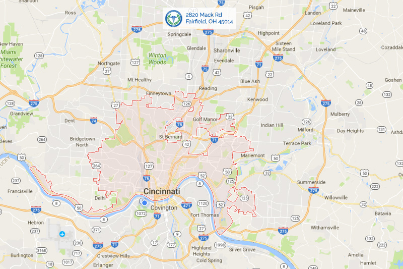 Cincinnati map